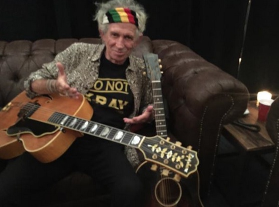 Keith Richards and Epiphone Under the Influence